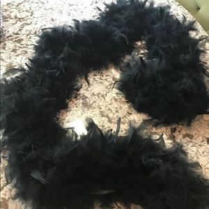 Feathered Boas black 3large